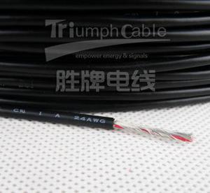 【PVC护套屏蔽线 UL2547-24AWG/3C 多芯缠绕线】